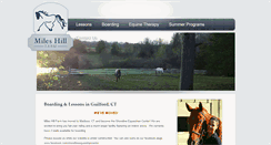 Desktop Screenshot of mileshillfarm.com
